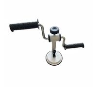 Gralara Hand Crank Arm Exerciser Portable Upper Limb Restorative Exercise Adjustable Resistance Hand-Crank Arm for Home, White