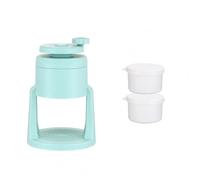 Gralara Hand-Crank Ice Crusher Compact Manual Ice Crusher Home Kitchen Appliance Kitchen Appliance, Green, Ice Shaver + 2 Ice Molds