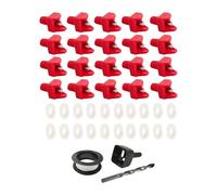 Gralara Horizontal Drinking System for Chickens, Device, Simple Installation for Poultry, 20pcs