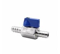 Gralara Hose Barb Mini Ball Plumbing Control Compact Size Stainless Steel Ball 90-Degree Turn Plumbing Part for Irrigation, 12 12