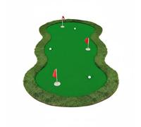 Gralara Indoor Putting Green Realistic Turf Portable Golf Putting Mat Foldable Golf Training Mat for Beginners, Backyard