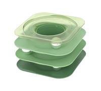 Gralara Interactive Cat Toy with Balls, 3 Level Tower for Kittens, Green