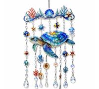 Gralara Iridescent Sea-Themed Light-Capturing, Sea Turtle, 17 35 Cm | glittering, Decor, for Patio