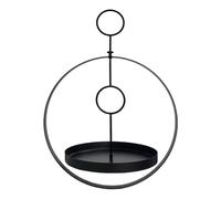 Gralara Iron Art Birdfeeder Garden Décor Easy Installation Decorative Bird Feeding Station Bird Bath for Patio Small Birds Backyard