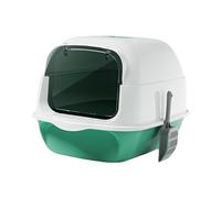 Gralara Large Cat Toilet with Lid and Front Entry Door - Extra Large Space, Removable Tray and Cat Litter Shovel