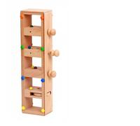 Gralara Learning Game Wooden Bead Maze Board Educational Puzzle Skill Activity Set Cognitive Thinking Practice Enclosed Acrylic Design for Use suitable for daycare car rides home play
