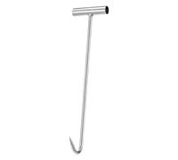 Gralara Manhole Hook Tool with T-Handle, Drain Cover, Steel Rolling Gate for Lifting, Multi-Purpose Lifting Hook, Hook for Opening Well Cover, 60CM