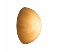 Gralara Marble Wall Sconce Artistic Rock-Textured Wall Sconce Easy to Install Home Lighting for Hallway, Entryway, 20 Cm Diameter