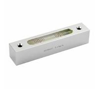 Gralara Mechanical Bubble Level Mini Spirit Level Bar Tool Aluminum Alloy Compact Pocket Hand Tool Fast Leveling for Construction Carpentry Home Repair, Silver Shell White Water 0.05mm/M