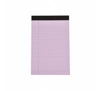 Gralara Medium Tear-off Notepad No Ink Bleed Lined Writing Pad Sturdy Backing Board Lined Writing for Students, Classroom, Meetings, Purple, A5