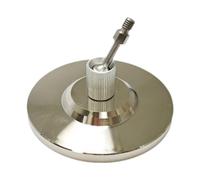 Gralara Mini Vice Base Clamping Device Table Mount Workbench Foot Stainless Steel Portable for Model Making Projects Jewelry Design Fine Work Bas, Round