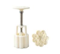 Gralara Mooncake Press with Pattern Decorative Mooncake Press with Patterns Embossed Spring Loaded Pastry Making Tool for Cooking