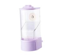 Gralara No Mess Bird Feeder Hanging Feeding Station Sturdy Automatic Parrot Feeder for Budgerigar Finch Cockatiel Lovebirds Canary, purple