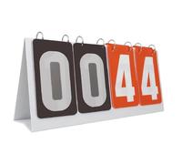 Gralara Number Flip Scoreboard for Team Sports Tabletop Scoring Device for Volleyball Baseball Football Basketball, Red Gray