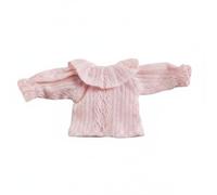 Gralara OB11 Doll Shirt Stacking Piece 1/12 Scale Doll Top Individually Packaged Miniature for Hobbyists , Pink Lace Collar A