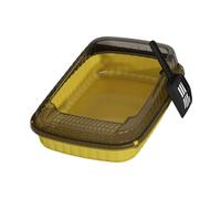 Gralara Open Top Cat Litter Box Open Top Pet Litter Tray Semi Enclosed Kitty Litter Pan Kitten Potty Toilet Cat Toilet for Bunny, yellow