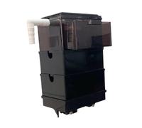 Gralara Overflow Box for Aquariums External Filtration Box DIY Water Flow Aquarium Hanging Filter Box for Small Fish Tank Turtle Tank, Three Layer