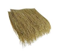 Gralara Palm Thatch Roll Artificial Thatch Roll Decorative Thatched Roof Panel Thatch Mats Roofing Panel Cover Cabana Thatched Roof for Outside Tiki Bar Palm Thatch Roof Decor, C Flame retardant