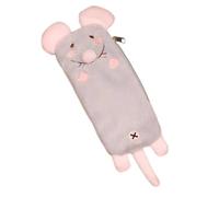 Gralara Pencil Case Cartoon Rat Pencil Bag Stationery Pouch Zipper Organizer Lightweight Polyester Body with High Volume Storage Suitable for Schoolchildren Dorm Lessons Work
