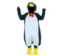 Gralara Penguin Single Costume-Piece Penguin Outfit Complete Costume with Foot Covers for Young Children, School Plays, EE161, M 7-9 Years, 122-134CM