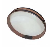Gralara Percussion Drum Bead Rain Drum Round Frame Hand Drum Rhythm Instrument With Wood Veneer For Rain Textures Suitable for band practice theater cues, 20 Inch Beechwood With Silver Black Beads