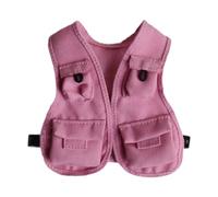 Gralara Photography Vest for 1/12 Or 1/8 BJD Figurine, Mini-resistant, Casual Costume, Practical And Disguise Accessory, Pink