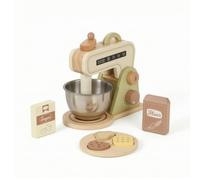 Gralara Play Kitchen Appliances Toy Set Tabletop Pretend Play Kitchen Appliances Toy Set Textured for Preschoolers , Green , Mixer