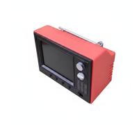 Gralara Playable Mini TV USB USB-Powered 1:12 Scale Television 150 Minute Runtime Retro Dollhouse TV for Collectors, Diorama