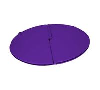 Gralara Pole Dance Mat, Foldable Mat with Crash Protection And Non-Slip PU Surface, Easy to Transport for Gymnastics, Pilates, And Home Fitness, Dark purple