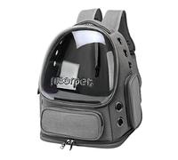 Gralara Portable Cat Carrier Backpack Large Pet Backpack Carrier Pet Bubble Backpack Space Capsule Ventilate Transparent Capsule Backpack for Small Medium Cat Puppy for Hiking Walking Camping, Grey