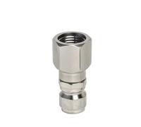 Gralara Pressure Washer Rotary Coupling Quick Connect Adapter Stainless Wash, Stainless Steel G3/8 Internal Thread to 3/8 Large Male Head Anti-Winding Connector