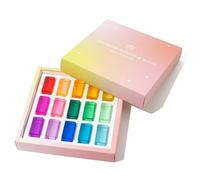 Gralara Rainbow Acrylic Blocks Creative Stacking Geometric Shape Blocks Educational Child Learning Toy for Kids, Playroom, Classroom