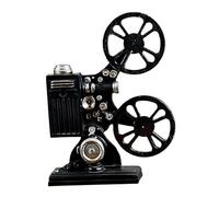 Gralara Retro Movie Projector Model Ornament Old Fashioned Display Cabinet Resin Statue for Dining Table Home Bar Decoration