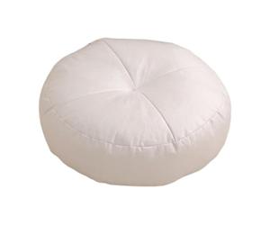 Gralara Seat Cushion, Footrest, Ottoman, Thick and Easy-to-Clean Floor Mat, Ideal for The Bedroom Or Office. Bedroom Decoration and, White