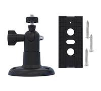 Gralara Security Camera Mount Practical Camera Mount Mounting Bracket Made of Stainless Steel PP Adjustable for Home Office Hotel, Black