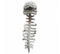 Gralara Skin-Friendly Skeleton Costume | Stitched Bone Details, Dinosaur Skeleton Headpiece, deluxe-soft, Dinosaur Costume with Headpiece, for Halloween, Cosplay
