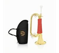 Gralara Spanish Bugle Compact Cavalry Handheld Instrument for Ceremonies,
