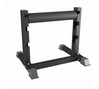 Gralara Split Squat Stand Cushioned Split Squat Rack with Roller Secure Fitness Equipment for Strength Training, Array, Black, Bulgarian Split Squat Rack, Square Tube Style