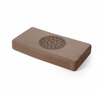 Gralara Stretching Block Non-Slip Surface Dance Practice Lightweight Firm-Density Foam Fitness Block for Children, Beginners, Home Gym, Pilates Class, Brown