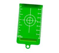 Gralara Target Card Plate Professional Level Portable Stable Reusable Measuring Tool Premium Reflection Board Lightweight PP Accessory Suitable for Woodworkin, Green