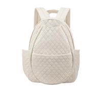 Gralara Tennis Bag for Pickleball Paddles/Badminton Rackets Professional Tennis Racket Bag Backpack, White