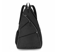 Gralara Tennis Carry Case Racket Bag Backpack Shoulder Bag Pickleball Bag with Smart Compartments Polyester Lightweight Build Suitable for Commuting Training, Array, Black, Medium