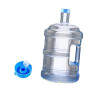Gralara Thickened Water Dispenser Bottle Reusable Pure Water Bucket Mineral Water Barrel Portable Water Container Pure Water Bottle with Handle for Camping Outdoor Home Office,Blue,5L