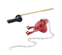 Gralara Toilet Cistern Flush Lever, Cistern Handle with and Key-Shaped Design, Black