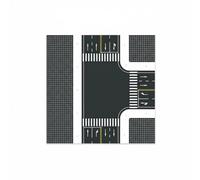 Gralara Traffic Base Sticker Road Plate Pre-Assembled Scene PVC Surface for Town Layout Students Suitable for Hobby Building Architectural Displays Dioramas, Model 5
