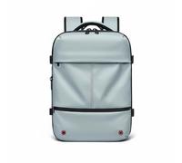 Gralara Travel Backpack Computer Backpack Luggage Bag Vacuum Compression Bag With Usb Ports Expandable Storage Curved Shoulder Straps Oxford Cloth Polyester, Blue, Small Blue, 16 Inch