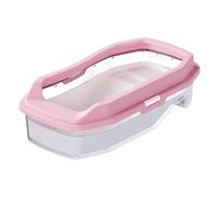 Gralara Turtle Tank, Terrarium, Aquarium Accessories, Reptile Enclosure with And Swimming Area, Suitable for Small Animals, Pink