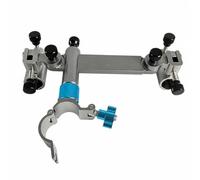 Gralara Versatile Double-Rod Support Bar | Rigid Metal Construction, Clamp-on Rod Holder, Knurled Tightening Knobs, Mount, Anglers