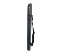 Gralara Violin Viola Cello Double Bow Case Waterproof Carbon Fiber Bow Case Shockproof Instrument Gear for Cellists, Travel, Practice, Black Carbon Fiber Texture