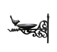 Gralara Wall Mounted Bird Bath Multifunctional Water Tray for Lawn Backyard Planter